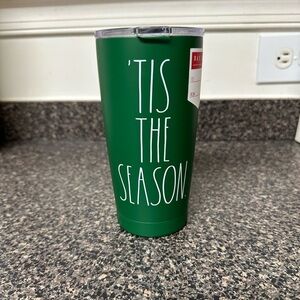 Rae Dunn Christmas Insulated Tumbler "TIS THE SEASON"